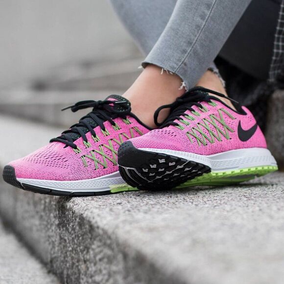 NIKE AIR ZOOM PEGASUS 32 Competition Pack Pink Volt Black 9 US 40.5 EUR - Picture 10 of 11